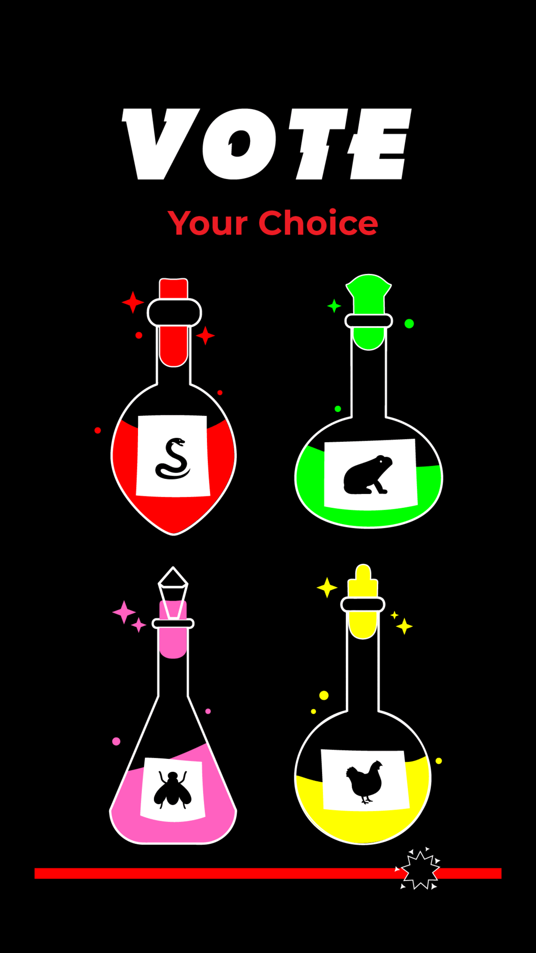 Voting app screen recording